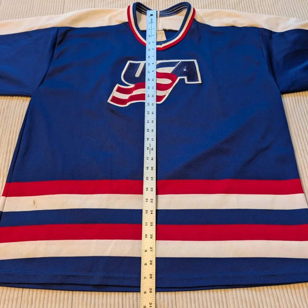 Vintage 1988 Olympic Team USA Hockey Jersey CCM XL - Picture 2 of 11